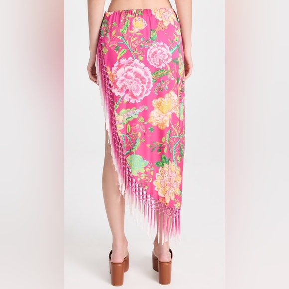 NWT Rococo Sand Chloe Long Pareo in Fuschia Pink Size Small $212 - Picture 4 of 9